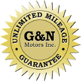 G&N Motors Inc. Unlimited Mileage Guarantee seal